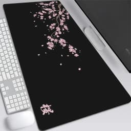 Japan Cherry Blossom Mouse Pad XXL Gray Laptops Gaming Deskmat Sakura Mousepad Anime Office Carpet Gamer Keyboard Computer Desks