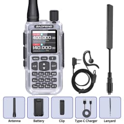 BAOFENG MINI 5 Walkie Talkie 2200mAh Battery APP Bluetooth Programming Long Range Dual PTT Newly Upgraded UV-5R MINI Ham Radio