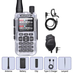 BAOFENG MINI 5 Walkie Talkie 2200mAh Battery APP Bluetooth Programming Long Range Dual PTT Newly Upgraded UV-5R MINI Ham Radio