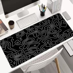 Hot Sell Large Gaming Mouse Pad Multi-size Gamer Mat Abstract XL Computer Cushion Keyboard Desk Non-Slip Rubber Locking Edge Rug
