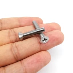 HZYUEGOU 50pcs M1.2 M1.4 M1.6 M2 M2.5 M3 M3.5 M4 Micro Small Black 304 Stainless Steel Phillips Flat Countersunk Head Screw Bolt