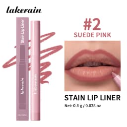 Cream Lip Liner Long Lasting Wear Waterproof Sweat-resistant Fast-setting Rich Pigmented Color Smooth Matte Texture Lip Liner