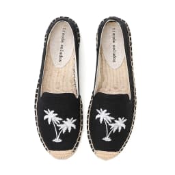 Espadrilles Women's Casual Flats Shoes with Embroidered Hemp Flat Platform, Round Toe Spring/Autumn Comfortable