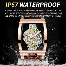 BINBOND Luxury Quartz Wristwatches For Men Luminous Waterproof Hollow-Out Men's Watch Business Sport Fashion Casual Reloj
