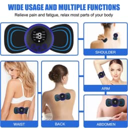Electric Neck Massager EMS Muscle Massage Stimulator Instrument Back Cervical Calf Patches Pain Joints Low Frequency Massager