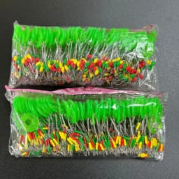 600pcs 100 Groups Float Rubber Stopper Fishing Bobber Stopper Float Oval Bean Space Fishing Line Tackle Accessories