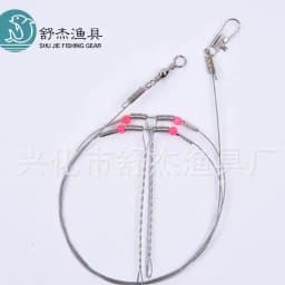 10 Pcs Fishing Wire Trace Stainless Leader Trace With Snap Nylon Coated Stainless Steel Fishing Accessories