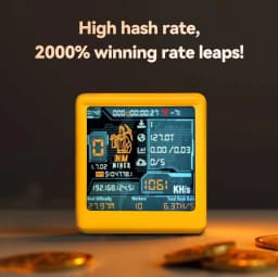NMMiner Smart TV ESP32 BTC Solo Lottery Low Power Consumption Hashrate 1060KH/s for Computer Nerd Gift Home Desktop Clock