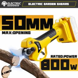 Electric Goddess Brushless 50mm Electric Pruning Shear Cordless Fruit Tree Bonsai Electric Scissors For Dewalt 20V Battery Pin