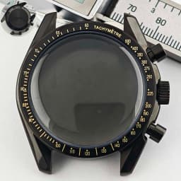 39.7mm Men's Stainless Steel Case Moon Back Cover Case Fits VK63 64 Movement Case Watch Accessories Fit 20mm Strap Function