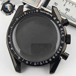 39.7mm Men's Stainless Steel Case Moon Back Cover Case Fits VK63 64 Movement Case Watch Accessories Fit 20mm Strap Function