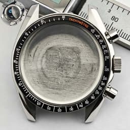 39.7mm Men's Stainless Steel Case Moon Back Cover Case Fits VK63 64 Movement Case Watch Accessories Fit 20mm Strap Function