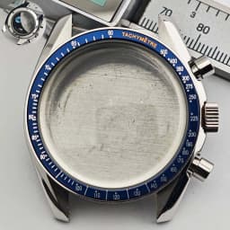 39.7mm Men's Stainless Steel Case Moon Back Cover Case Fits VK63 64 Movement Case Watch Accessories Fit 20mm Strap Function