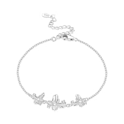 New 925 Sterling Silver Exquisite Golden Starry Bracelet Chain Link Women Bracelet Birthday Festival Jewelry Gifts