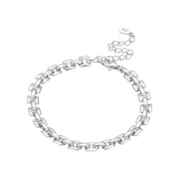 New 925 Sterling Silver Exquisite Golden Starry Bracelet Chain Link Women Bracelet Birthday Festival Jewelry Gifts