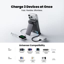 SHARGE Qi 2.2 25W Power Bank Wireless Fast Charge 10000mAh Type C Cable for MagSafe Portable Charger External Battery