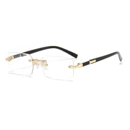 Rimless Sunglasses Rectangle Fashion Popular Women Men Shades Small Square Sun Glasses For Female Male Summer Traveling Oculos