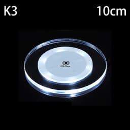 LED Coaster Acrylic Bar Cocktail Flash Base Mats Crystal Ultra-Thin LED Light Coaster For Bar Table Decoration Accessories