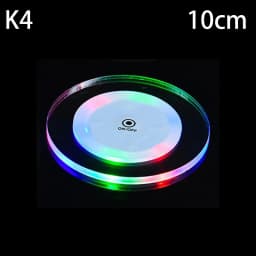 LED Coaster Acrylic Bar Cocktail Flash Base Mats Crystal Ultra-Thin LED Light Coaster For Bar Table Decoration Accessories