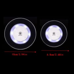LED Coaster Acrylic Bar Cocktail Flash Base Mats Crystal Ultra-Thin LED Light Coaster For Bar Table Decoration Accessories