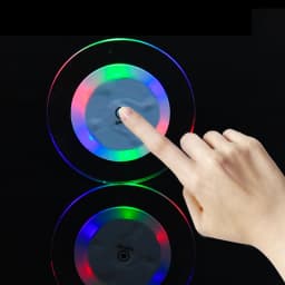 LED Coaster Acrylic Bar Cocktail Flash Base Mats Crystal Ultra-Thin LED Light Coaster For Bar Table Decoration Accessories