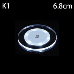LED Coaster Acrylic Bar Cocktail Flash Base Mats Crystal Ultra-Thin LED Light Coaster For Bar Table Decoration Accessories