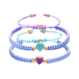 Set of 2 Colorful Heart Beaded Matching Bracelets for Couples Friendships Trendy Couple Bracelets Anniversary Valentines Gifts