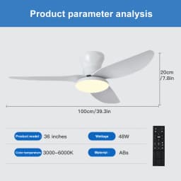 Bedroom Fan Light, Ceiling Fan Light, High Wind Power Ceiling, Dining Room, Living Room, Household Integrated Ceiling, Electric