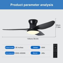 Bedroom Fan Light, Ceiling Fan Light, High Wind Power Ceiling, Dining Room, Living Room, Household Integrated Ceiling, Electric