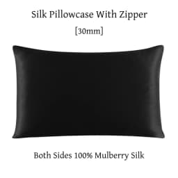 Zipper Pillowcase 1pc 30mm 100% Mulberry Silk Solid Color Comfortable Ventilate Many Sizes Customized