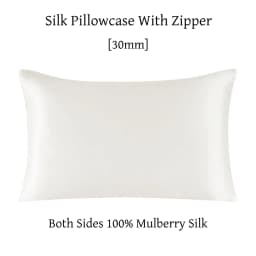 Zipper Pillowcase 1pc 30mm 100% Mulberry Silk Solid Color Comfortable Ventilate Many Sizes Customized