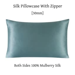 Zipper Pillowcase 1pc 30mm 100% Mulberry Silk Solid Color Comfortable Ventilate Many Sizes Customized