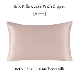 Zipper Pillowcase 1pc 30mm 100% Mulberry Silk Solid Color Comfortable Ventilate Many Sizes Customized