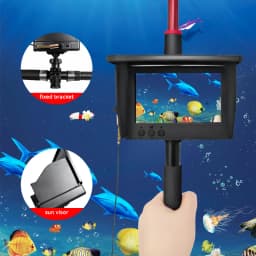 Dodosee 220° Underwater Fishing Camera Handheld 1080P 4.3'' LCD Fish Finder Portable Fish Depth Finder Water With Night Vision