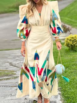 New 2026 Spring Sequined Women's Two Piece Fashion V-neck Long Sleeved Pullover Suit Casual High Waist A-line Skirt Banquet Set