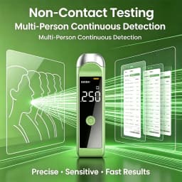 Portable Breathalyzer, Accuracy Alcohol Tester, Rechargeable Breathalyzer Suitable For Family, Personal, Driver Use