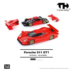 Trends Hobby 1:64 Porsche 911 GT3 Alloy Diecast Car Model Lamborghini Huracan Free Wheels Diecast Collection Gift