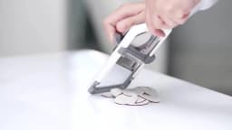 Handheld Vegetable Slicer with Adjustable Stainless Steel Blade Vegetable Fruit Cutter for Potatoes Lemons Kitchen Gadget