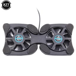 New Universal Laptop Cooling Pad Laptop Cooler USB Powered Cooling Pad Bracket 2 Fans for Notebook Computer Pad Accessories