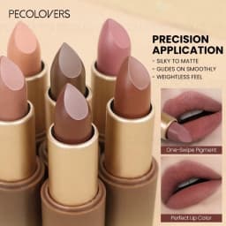 1pcs Multi-color Lipstick, Brown Lip Gloss, Waterproof and Long-lasting, Full and Charming Lips, Lip Cosmetics