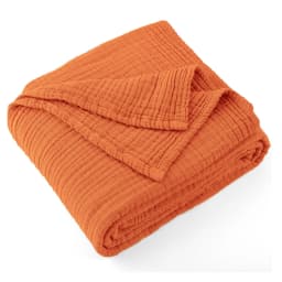 Muslin Throw Blanket Adults 100% Cotton Blankets Couch 6-Layer Summer Breathable Gauze All Season Soft Lightweight Pre-Washed