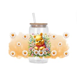 30 Style Watercolor Winnie family UV DTF UVDTF transfer 16oz cup wraps Sticker