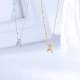 Cazador Minimalist Initial A-Z Letter Necklace for Women Alphabet Stainless Steel Choker Chains Jewelry Birthday Gift Wholesale