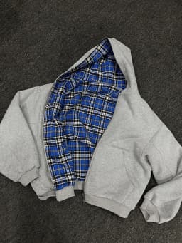 Fashion Two Wear Plaid Hoodies Women Y2K Long Sleeve Loose Hood Shirt Korean Zipper Sweatshirt Coats Streetwear Harajuku Jackets