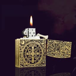 1:1 Limited Edition ZORRO Oversized Kerosen Lighter Metal Personality Constantine Creative Heavy Armor Oversized Lighter Gift