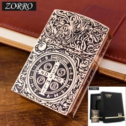 1:1 Limited Edition ZORRO Oversized Kerosen Lighter Metal Personality Constantine Creative Heavy Armor Oversized Lighter Gift
