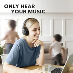 Soundcore Anker Life Q20 Hybrid ANC Headphones - Wireless Over Ear BT Headphones - 60H Playtime - Hi-Res Audio - Deep Bass - Foam Ear Cups - Travel - Office - USB-C Charging(Brand New)