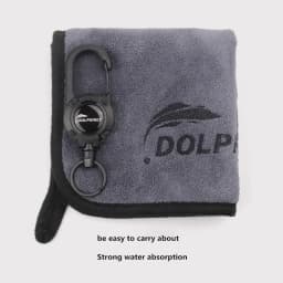 Portable Buckle Fishing Towel with Thickened anti Slip and Hand Wiping Properties, Absorbent Cotton Towel, Outdoor Fishing Tool