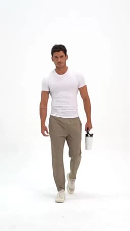 Men's Sport Casual Sweatpants Quick-Drying Breathable for Fitness and Running Outdoor Stretch and Loose-Fitting Training Pants