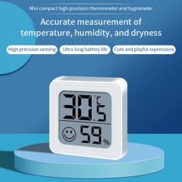 LCD Digital Thermometer Hygrometer Indoor Room Electronic Temperature Humidity Meter Sensor Gauge Weather Station For Home 